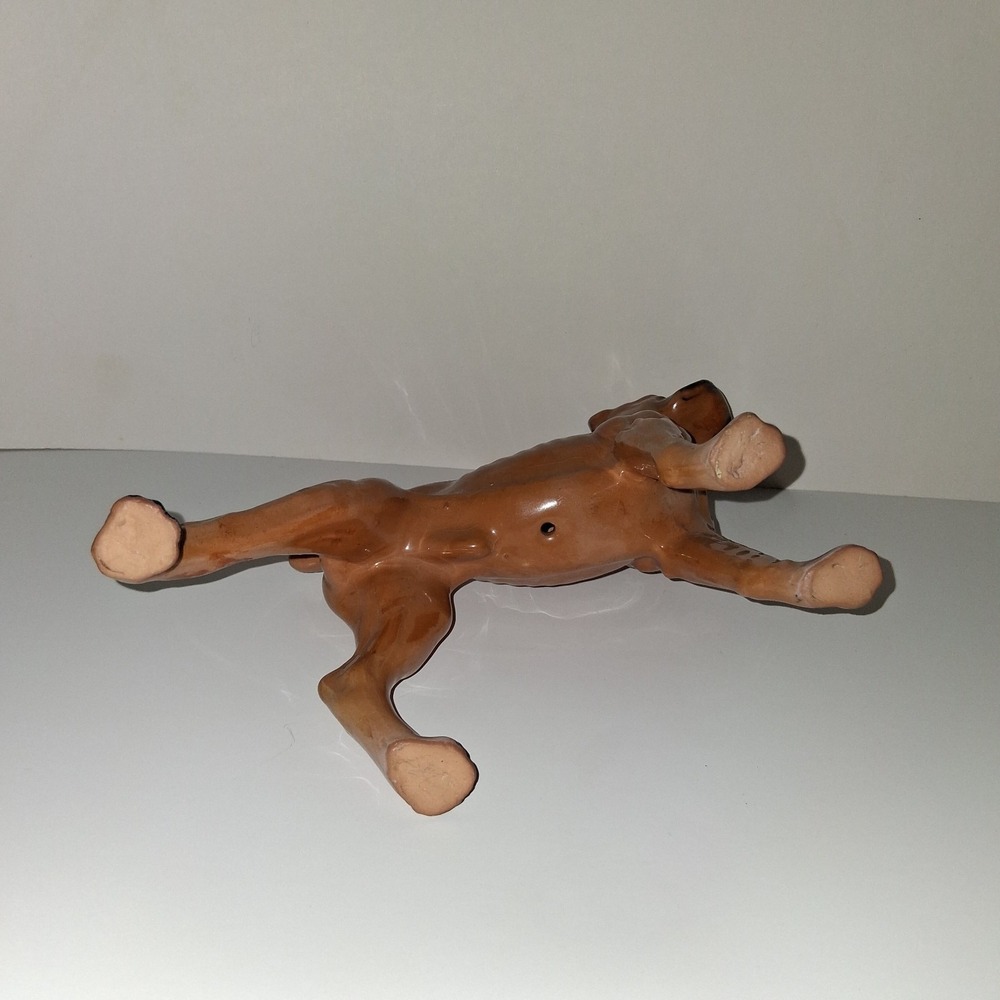 Vintage Boxer Dog Figurine Porcelain Ceramic Figure Japan - Picture 7 of 7